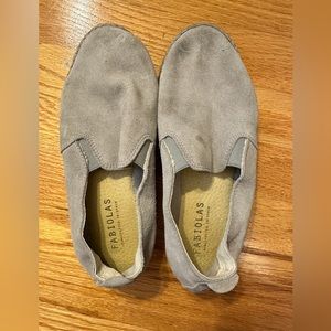 Anthropologie Fabiolas Suede Leather Espadrilles